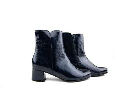 Gabor Gabor Enkellaars Dark Blue Siviglia Lack Gabor Gabor Enkellaars Dark Blue Siviglia Lack
