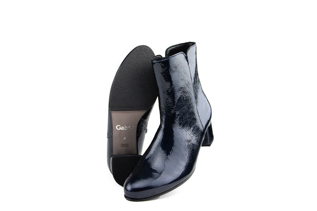 Gabor Gabor Enkellaars Dark Blue Siviglia Lack