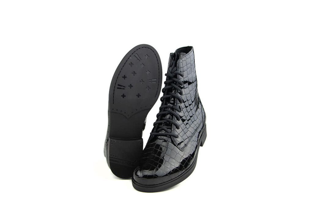 Durea Durea Veterboot Zwart Croco K
