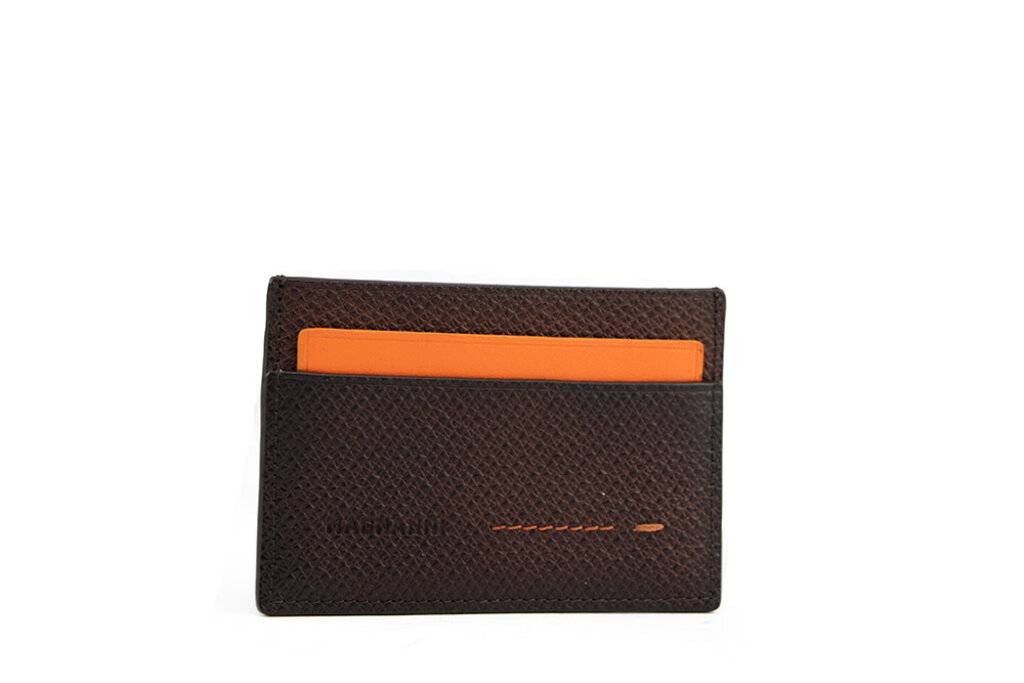 Magnanni Magnanni Card Holder Grab. Cott Caoba Brown