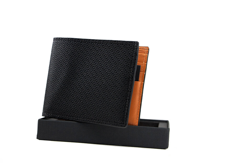 Magnanni Magnanni Tall Fold Wallet Grab. Cott Black