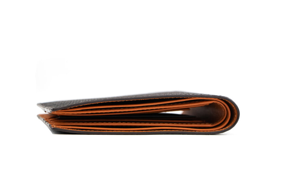 Magnanni Magnanni Tall Fold Wallet Grab. Cott Caoba Brown