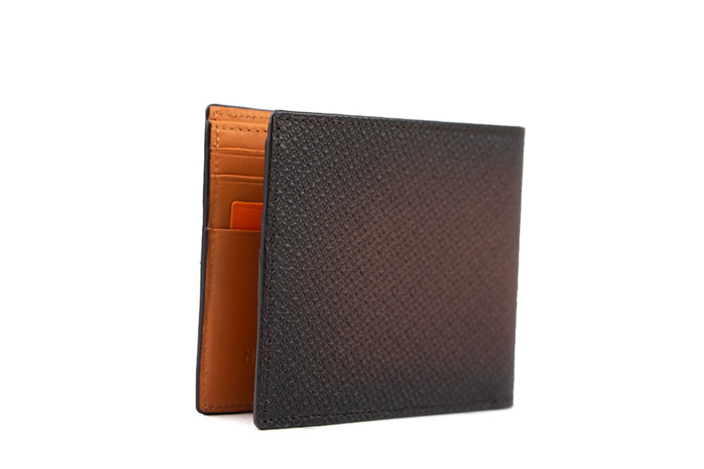 Magnanni Magnanni Tall Fold Wallet Grab. Cott Caoba Brown