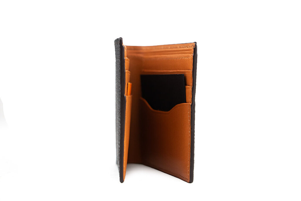 Magnanni Magnanni Tall Fold Wallet Grab. Cott Caoba Brown