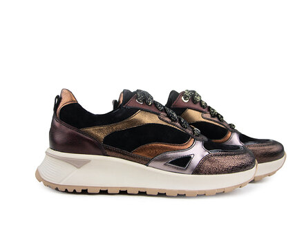 Footnotes Footnotes Sneaker Silke Black Bronze H Footnotes Footnotes Sneaker Silke Black Bronze H