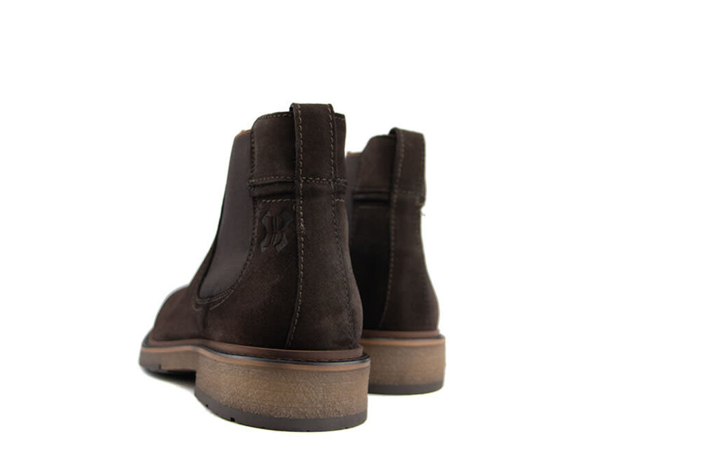 Berkelmans Berkelmans Chelsea Boot Plata Dark Brown Suede