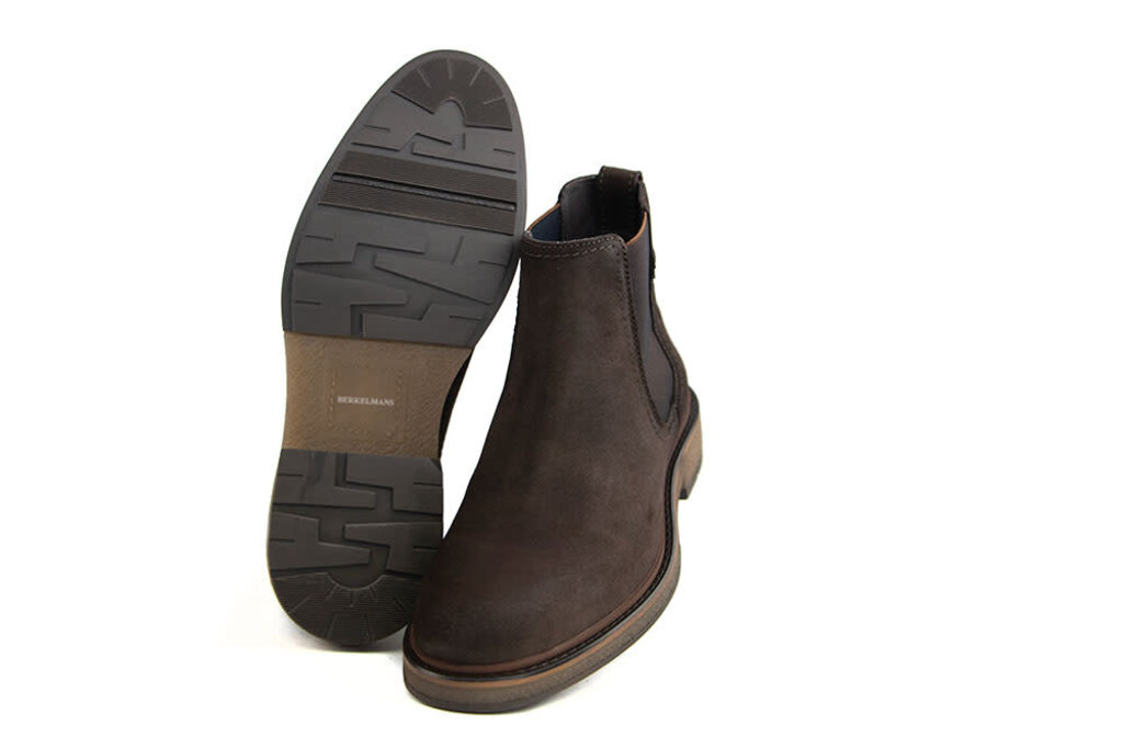 Berkelmans Berkelmans Chelsea Boot Plata Dark Brown Suede