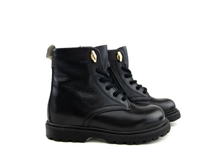 Pinocchio Pinocchio Veterboot Zwart Goud Pinocchio Pinocchio Veterboot Zwart Goud