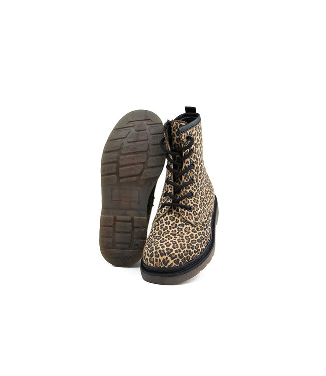Hip Veterboot Naturel Leopard