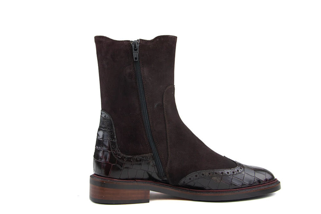 Pertini Pertini Chelsea Boot Gator Burdeos Daino Prugna