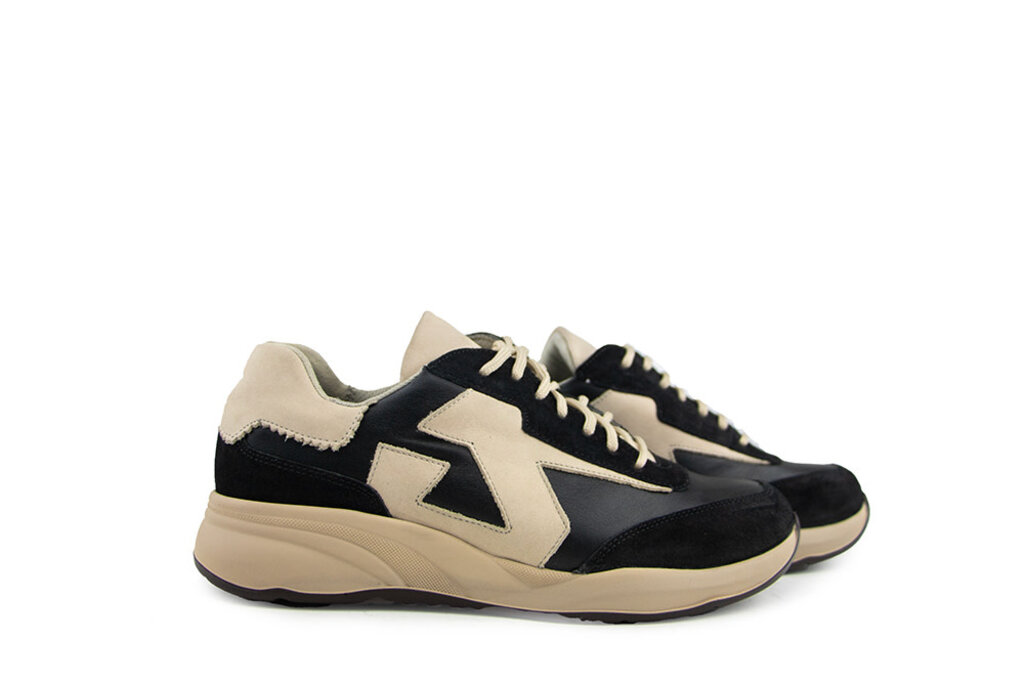 Durea Durea Sneaker Zwart Taupe