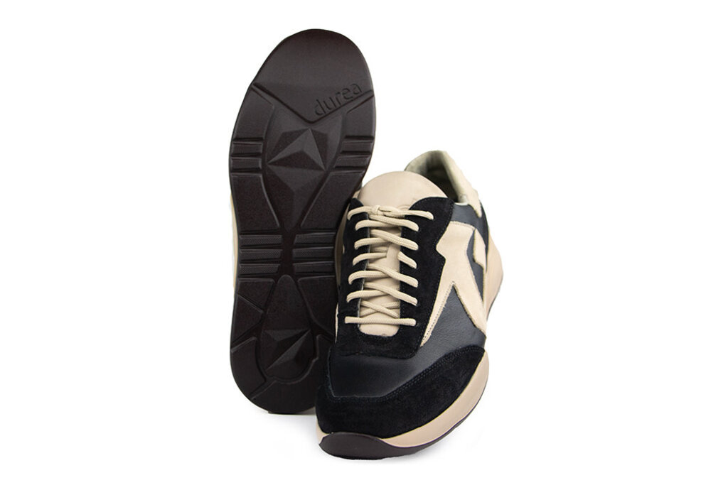 Durea Durea Sneaker Zwart Taupe