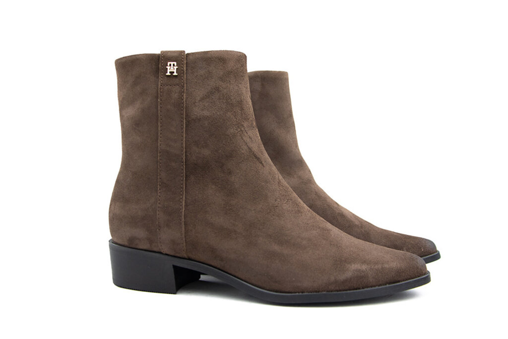 Tommy Hilfiger Tommy Hilfiger Pointy Bootie Lagacy Brown