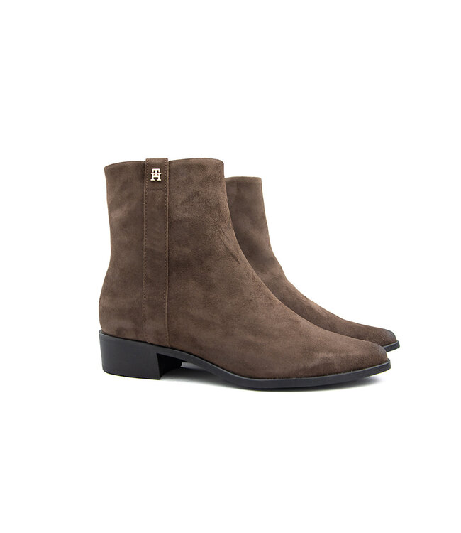 Tommy Hilfiger Pointy Bootie Lagacy Brown