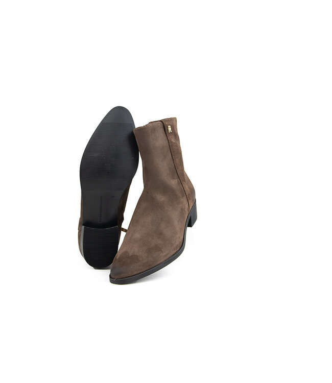 Tommy Hilfiger Pointy Bootie Lagacy Brown