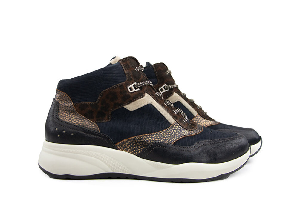 Durea Durea Hoge Sneaker Zwart D.Blauw K
