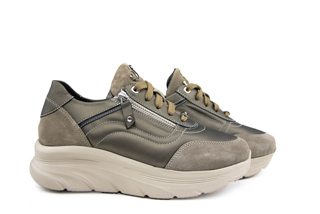 Footnotes Footnotes Sneaker Pien Taupe Cow Matte