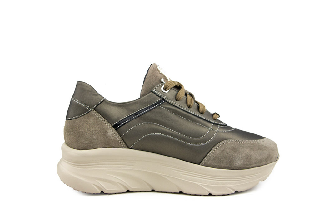 Footnotes Footnotes Sneaker Pien Taupe Cow Matte