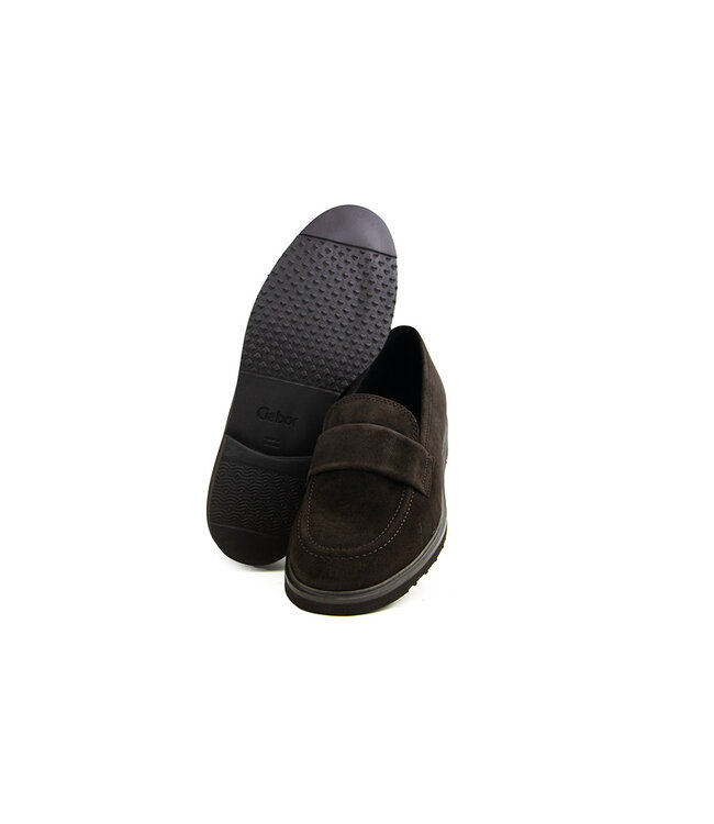 Gabor Loafer Chocolate Suede