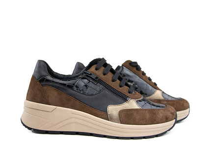 Solidus Solidus Sneaker Karma Caffe Multi Kroko K Solidus Solidus Sneaker Karma Caffe Multi Kroko K