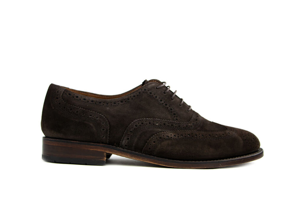 Van Bommel Van Bommel Broque Darkbrown Suede