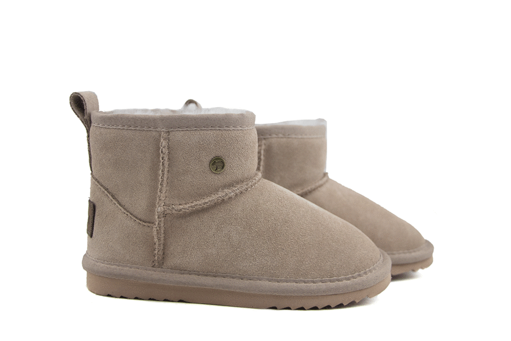 Warmbat Warmbat Wallaby Kids Taupe Suède