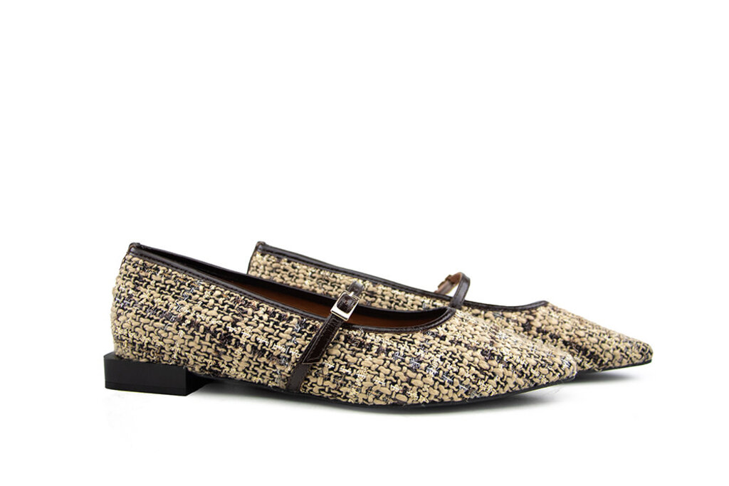 Ángel Alargón Ángel Alarcón Bandschoen Tweed Beige