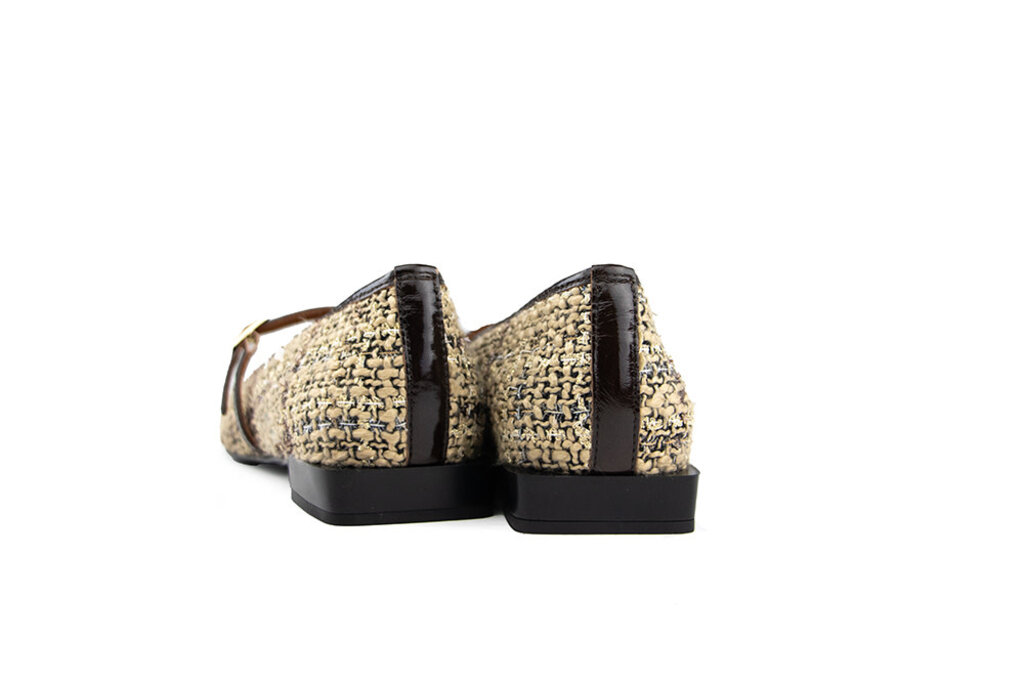 Ángel Alargón Ángel Alarcón Bandschoen Tweed Beige