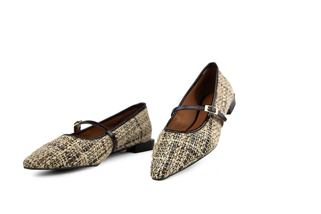 Ángel Alargón Ángel Alarcón Bandschoen Tweed Beige
