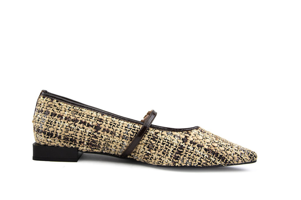 Ángel Alargón Ángel Alarcón Bandschoen Tweed Beige