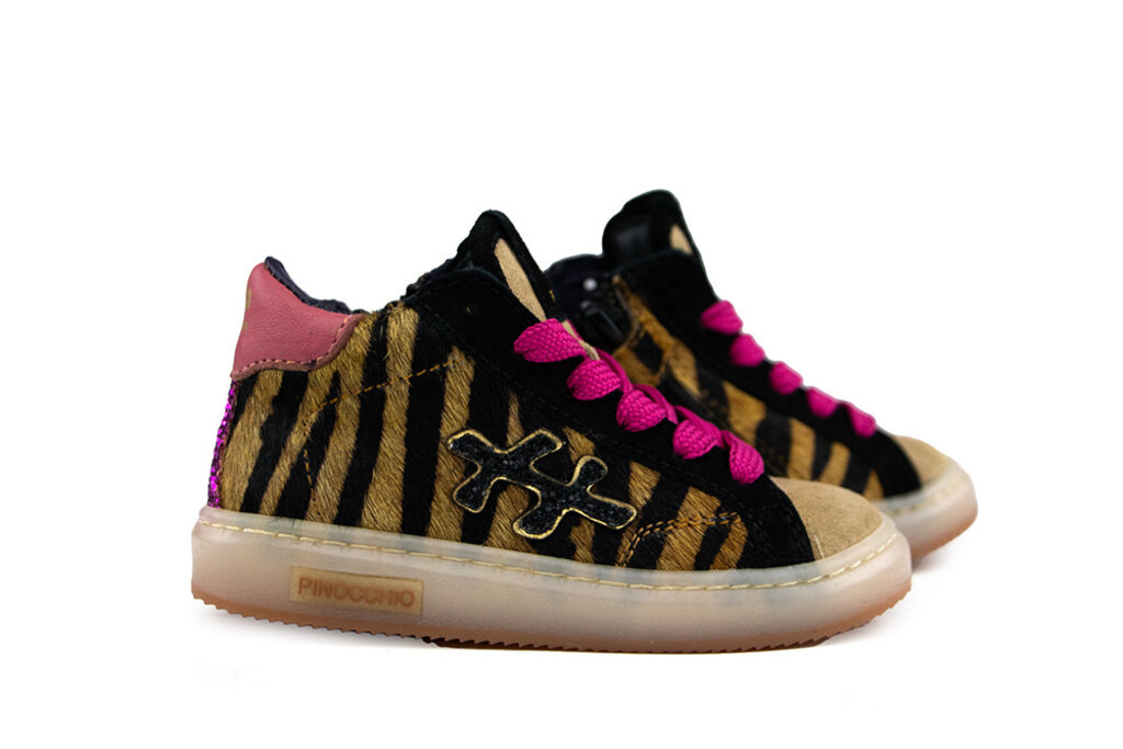 Pinocchio Pinocchio Hoge Sneaker Naturel Pink