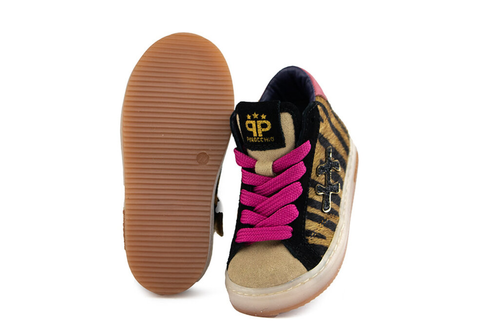 Pinocchio Pinocchio Hoge Sneaker Naturel Pink