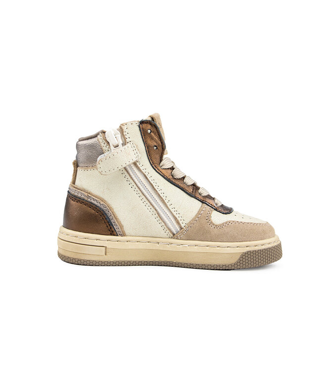 Pinocchio Hoge Sneaker Taupe Combi