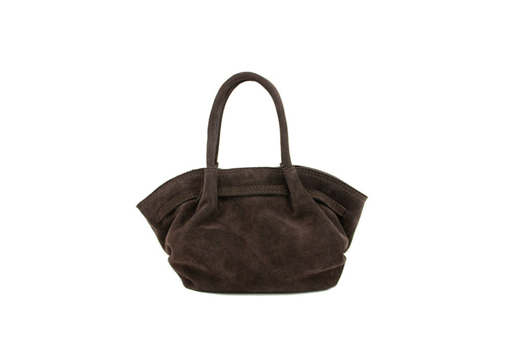Giuliano Tas Suede Coffee