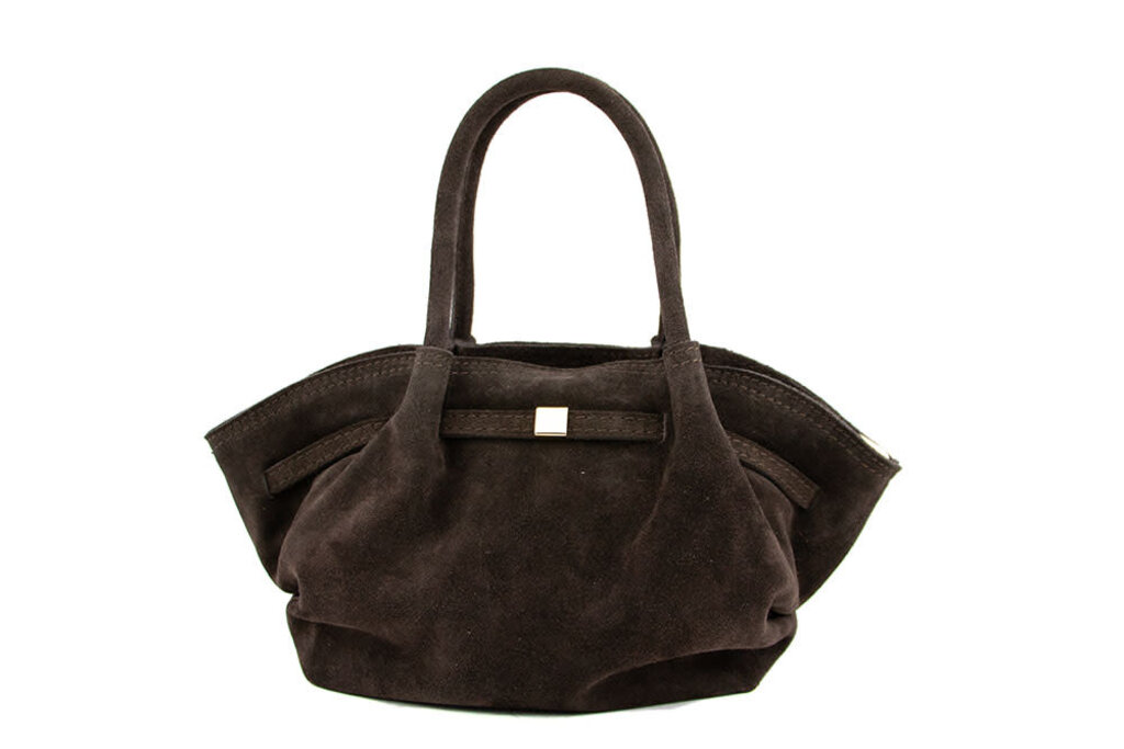 Giuliano Tas Suede Coffee
