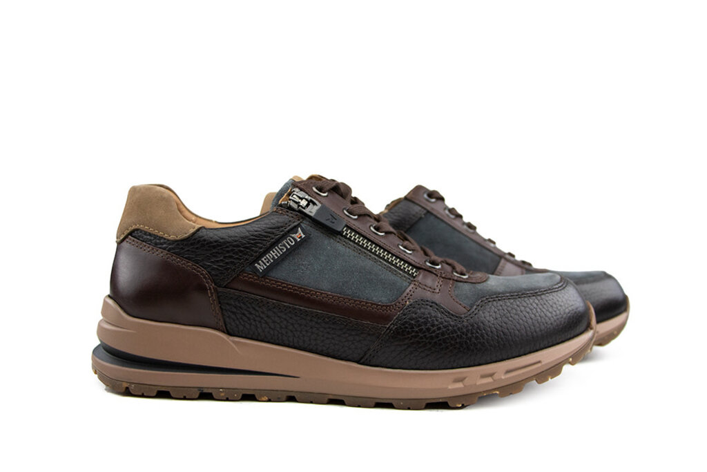 Mephisto Mephisto Sneaker Bradley Dark Brown Grey