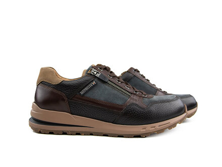 Mephisto Mephisto Sneaker Bradley Dark Brown Grey Mephisto Mephisto Sneaker Bradley Dark Brown Grey