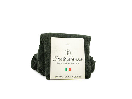 Carlo Lanza Carlo Lanza Sok Wol Bosco Groen Grijs Carlo Lanza Carlo Lanza Sok Wol Bosco Groen Grijs