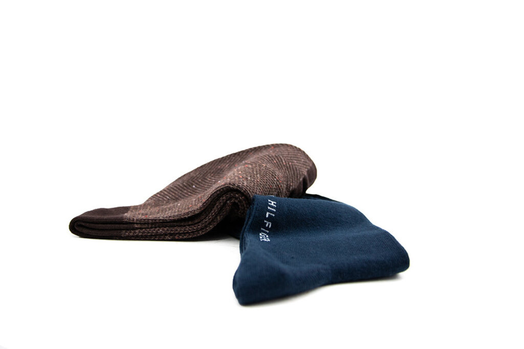 Tommy Hilfiger Tommy Hilfiger Sock Herringbone Chocolate Brown