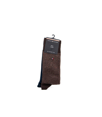 Tommy Hilfiger Tommy Hilfiger Sock Herringbone Chocolate Brown
