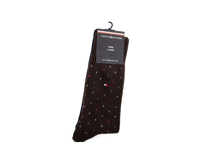 Tommy Hilfiger Tommy Hilfiger Sock Structure Dot Chocolate Tommy Hilfiger Tommy Hilfiger Sock Structure Dot Chocolate