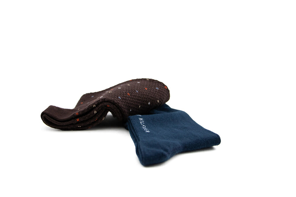 Tommy Hilfiger Tommy Hilfiger Sock Structure Dot Chocolate