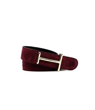 HAN HAN Riem Liliana Burgundy Suede