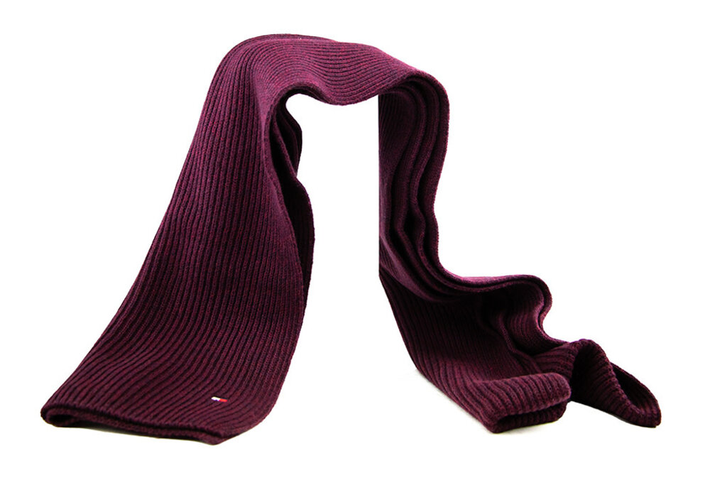 Tommy Hilfiger Tommy Hilfiger Cotton Scarf Deep Burgundy