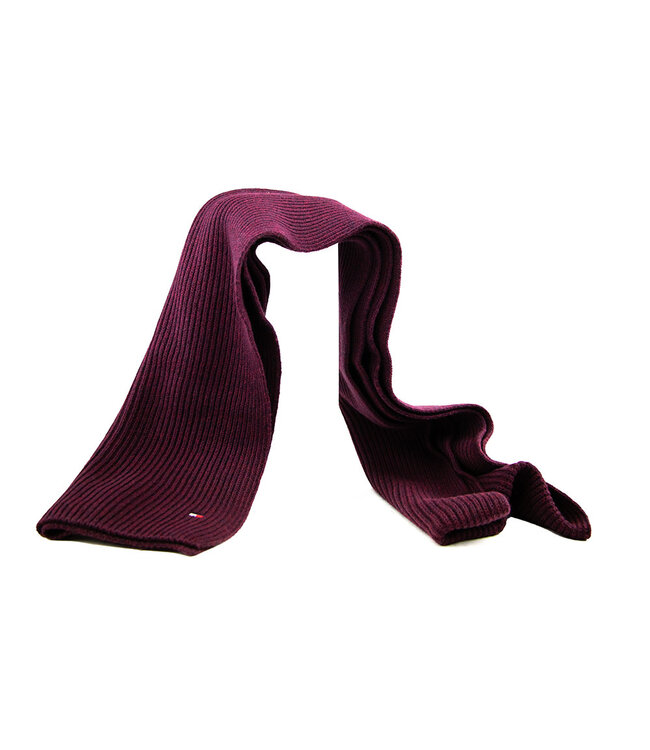 Tommy Hilfiger Cotton Scarf Deep Burgundy