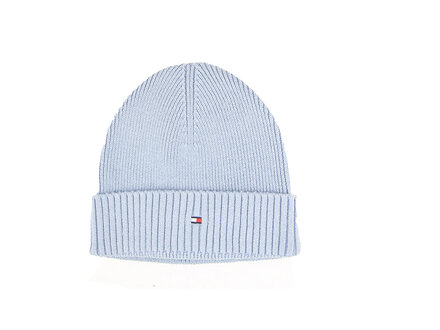 Tommy Hilfiger Tommy Hilfiger Cotton Beanie Brisk Blue Tommy Hilfiger Tommy Hilfiger Cotton Beanie Brisk Blue