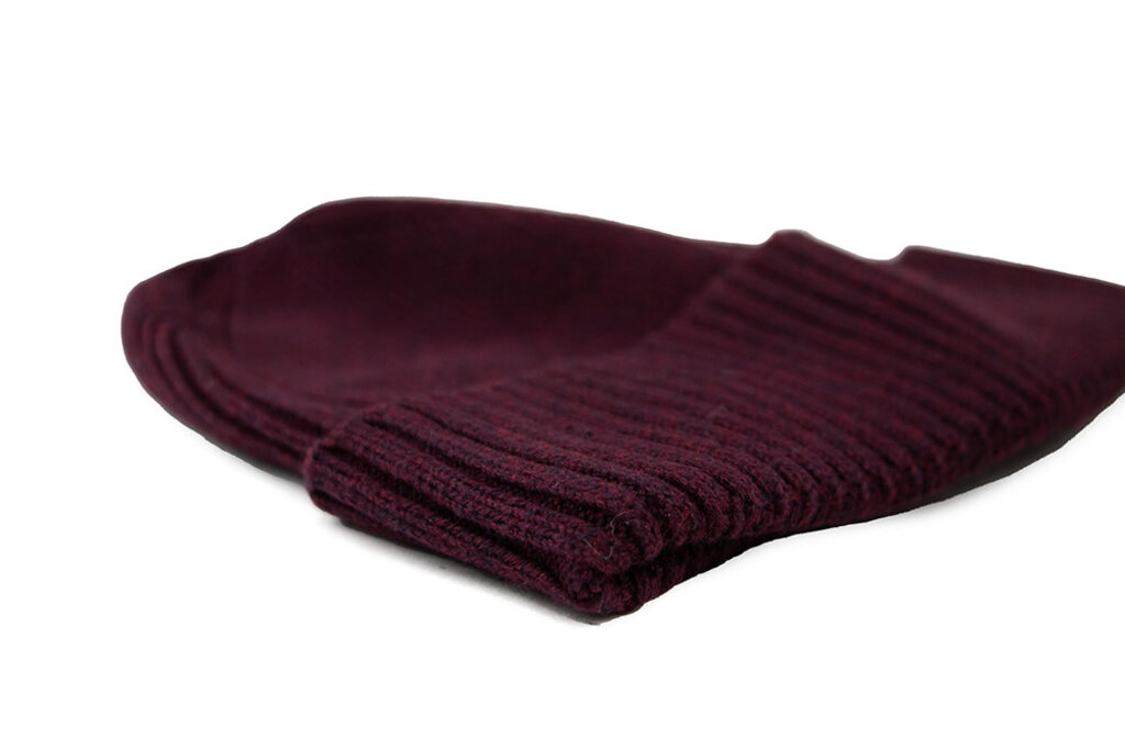 Tommy Hilfiger Tommy Hilfiger Cotton Beanie Deep Burgundy
