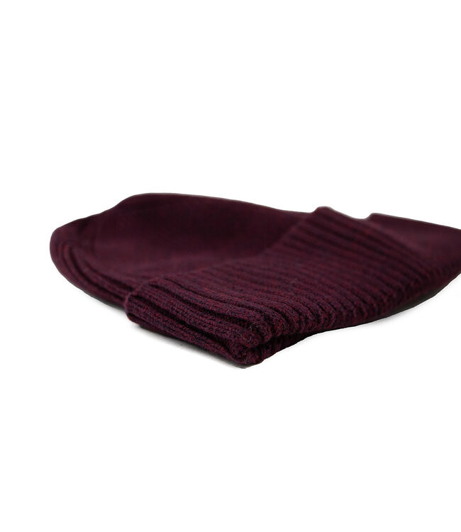 Tommy Hilfiger Cotton Beanie Deep Burgundy