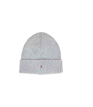 Tommy Hilfiger Tommy Hilfiger Cotton Beanie Mid Grey