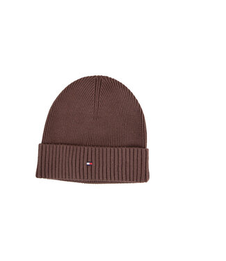Tommy Hilfiger Tommy Hilfiger Cotton Beanie Rich Walnut